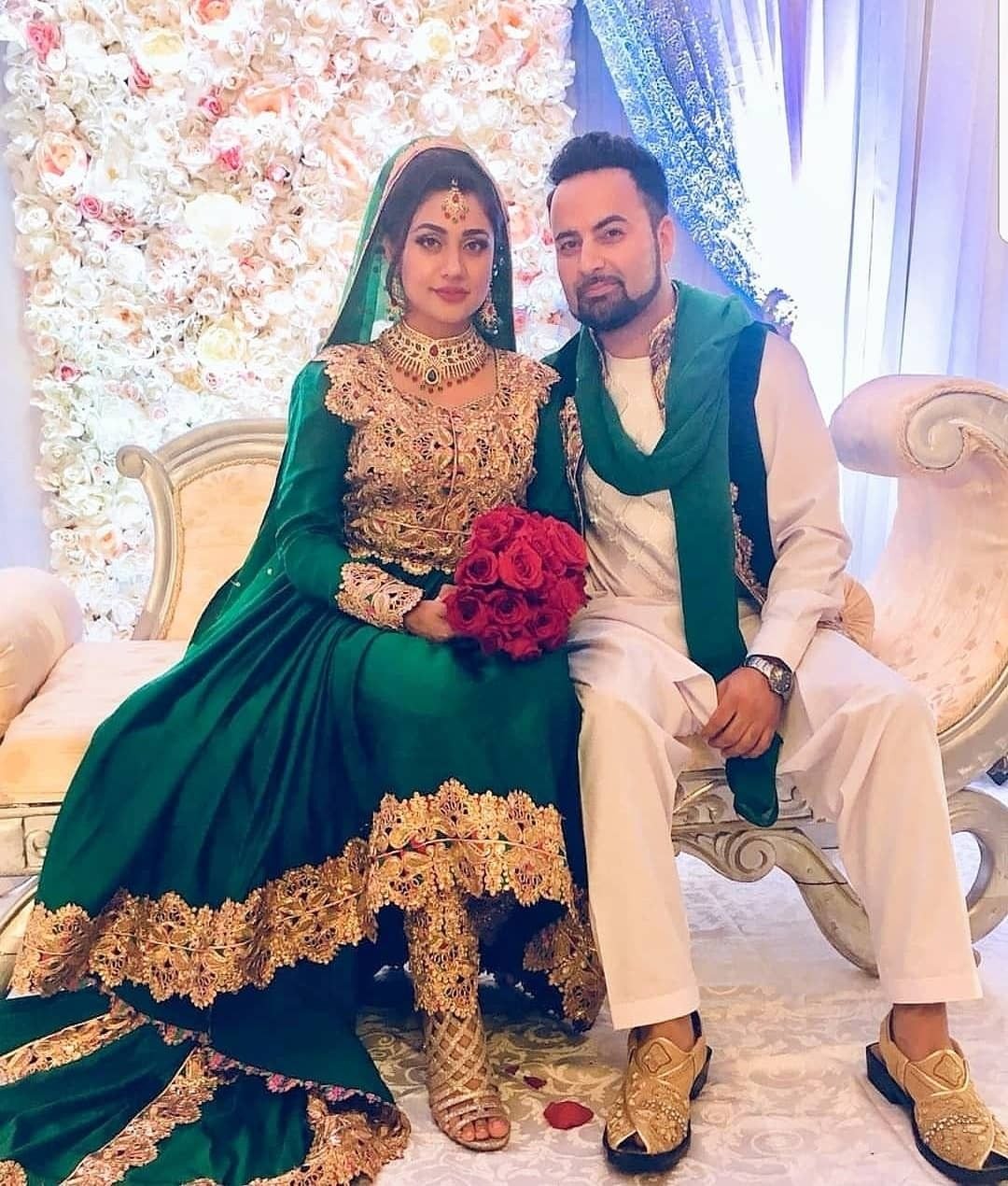 Афганское свадебное платье традиционное