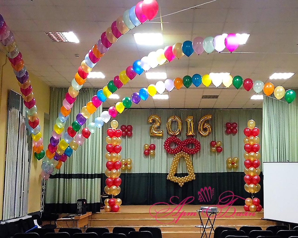 Украшение класса на выпускной