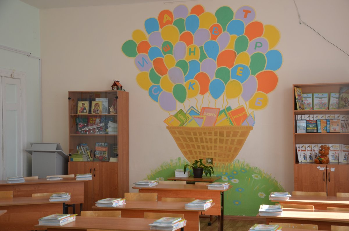 Декор стен в школьном классе