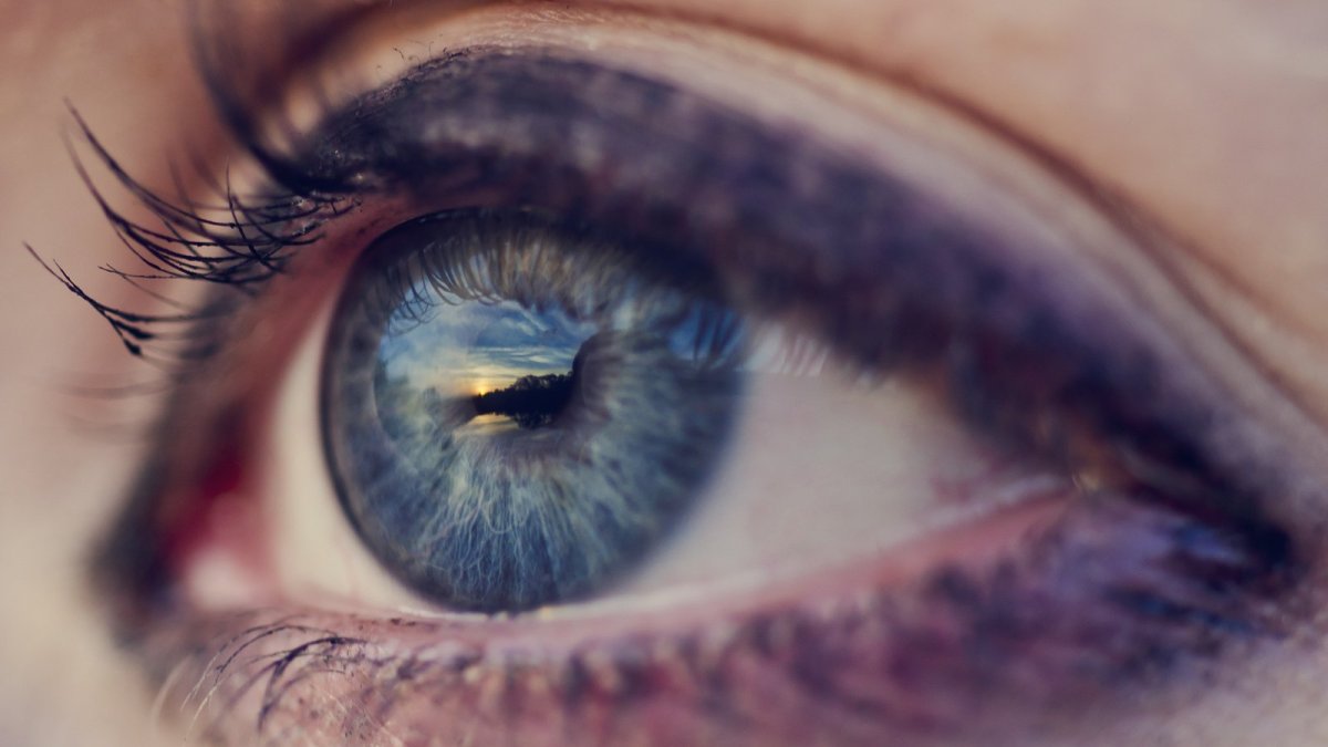 Красивые голубые глаза