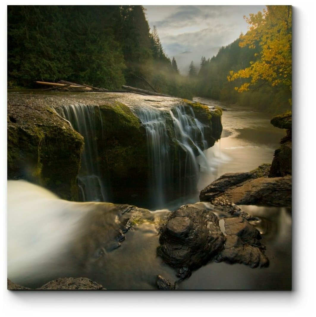 Река с водопадом