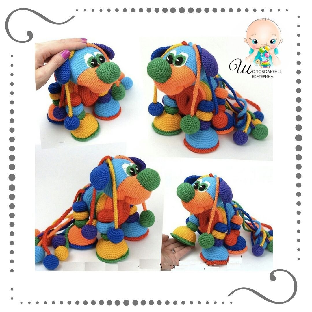 Вязаные развивающие игрушки крючком