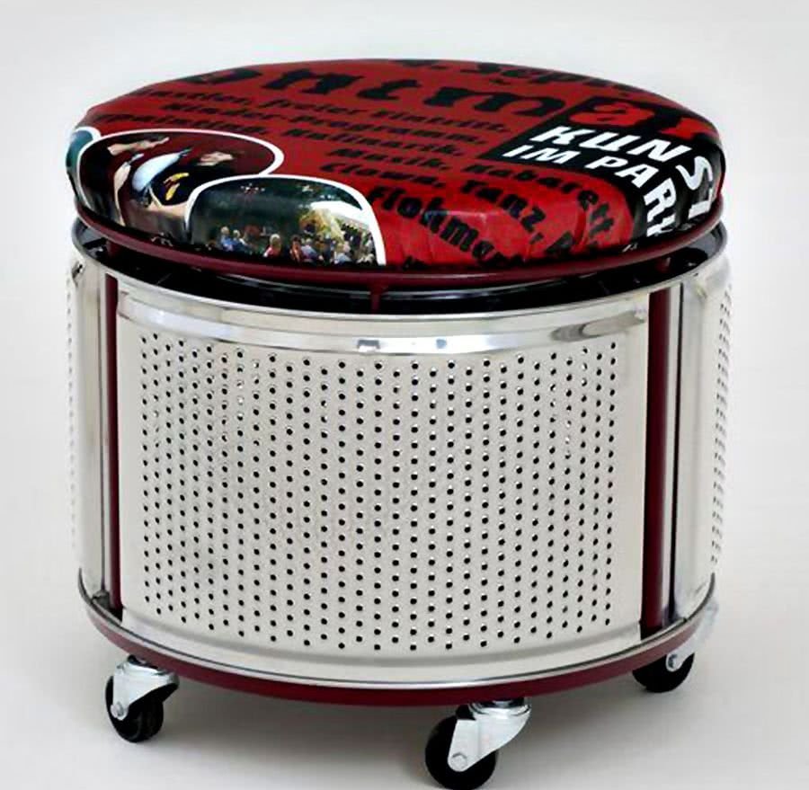 Пуфик из барабана