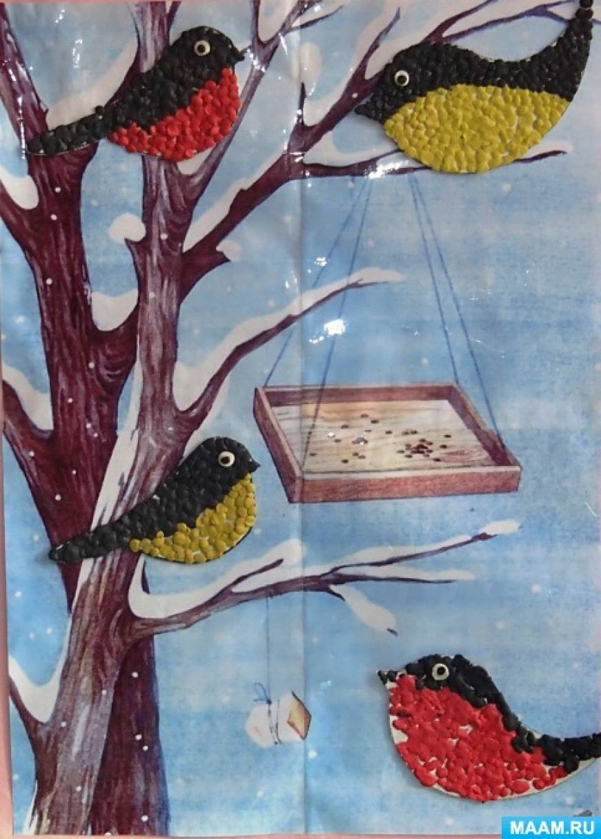 Поделка зимующие птицы