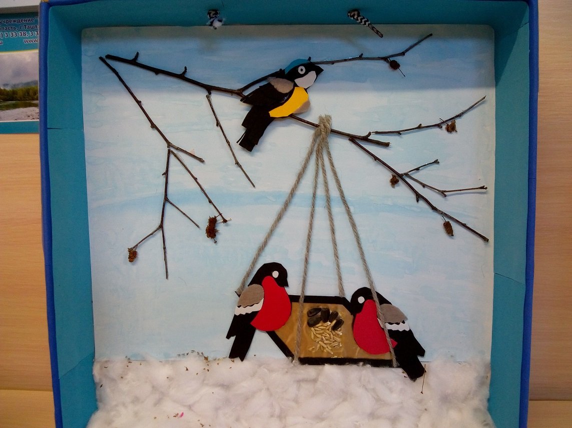 Аппликация кормушка для птиц