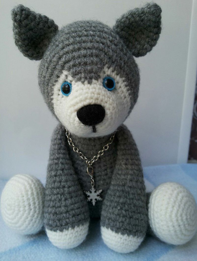 Вязаная собачка