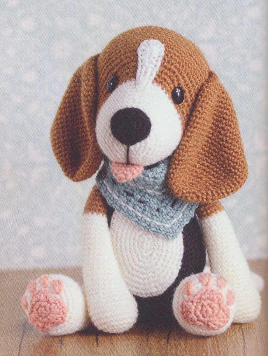 Бигль амигуруми