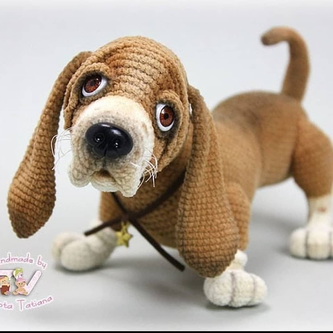 Реалистичные вязаные игрушки