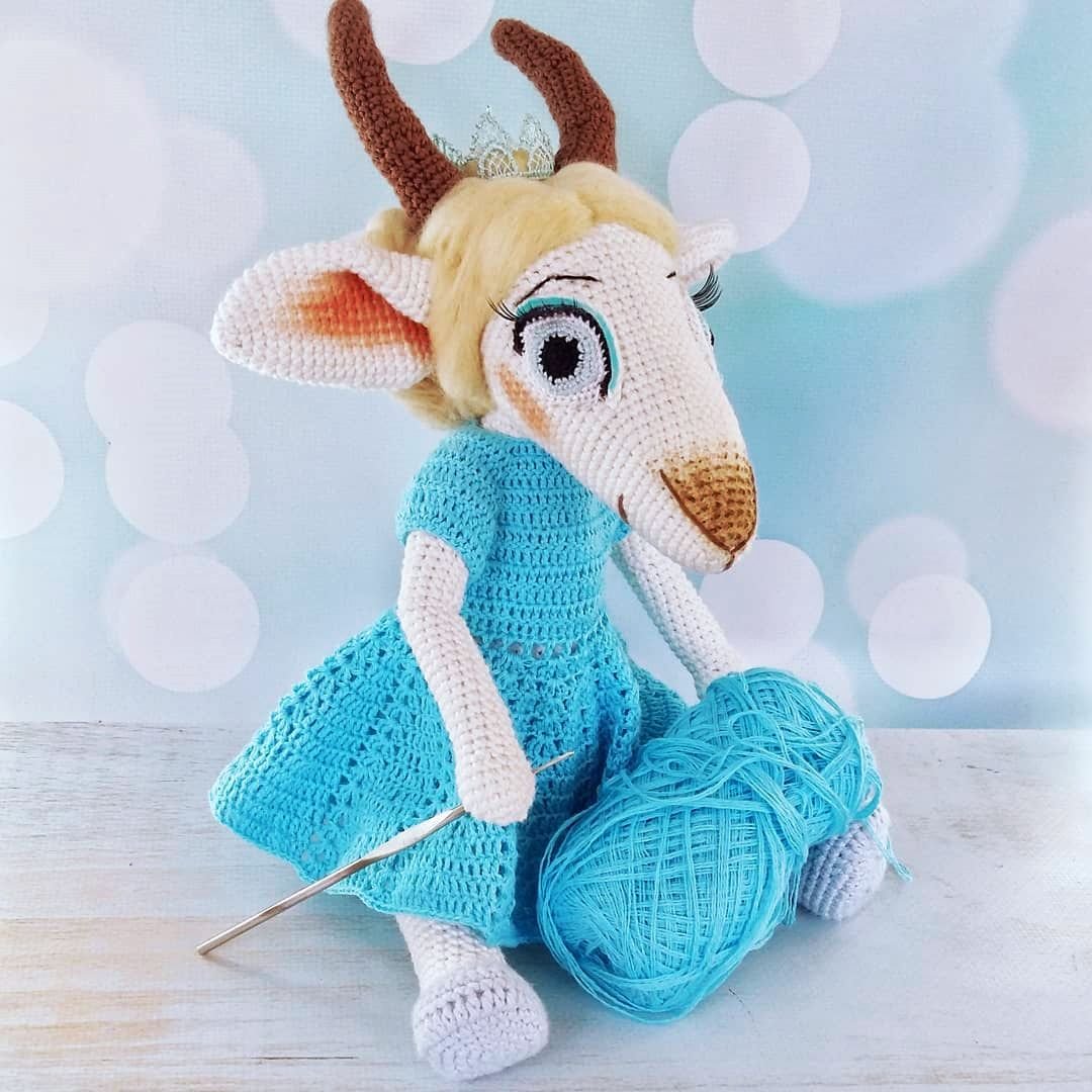 Вязаная козочка амигуруми