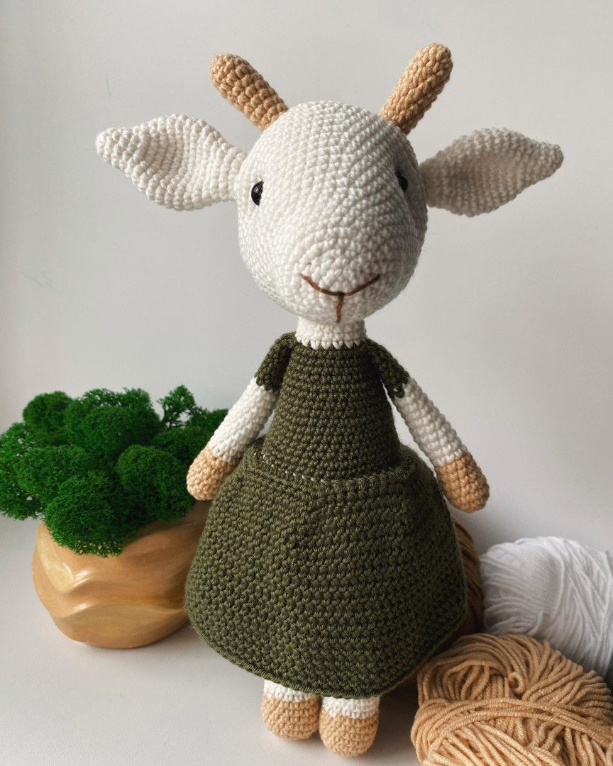 Козочка вязаная крючком