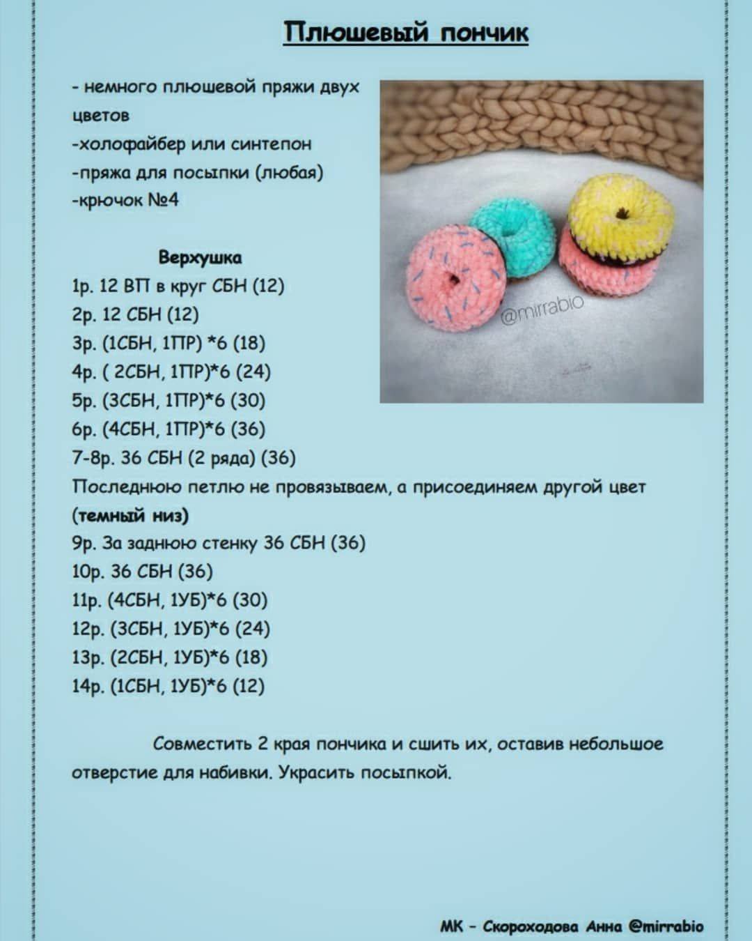 Схема вязания амигуруми крючком для начинающих