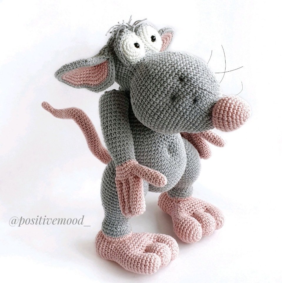 Амигуруми Ildiko крыс Роберто