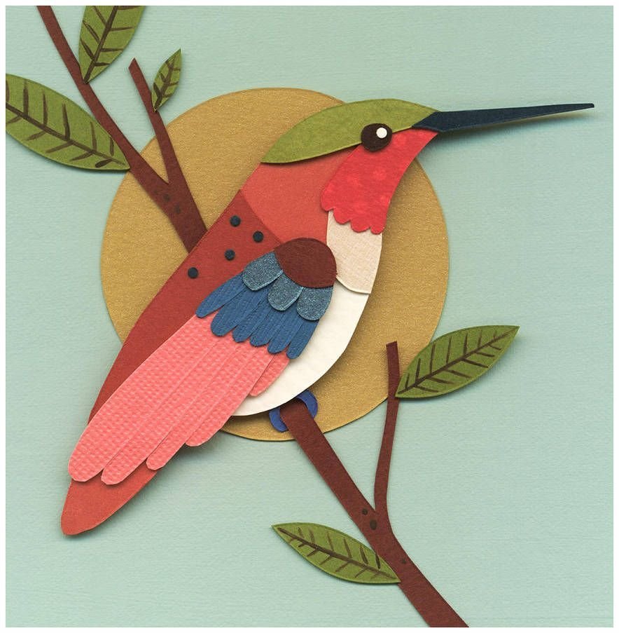 Аппликация птичка