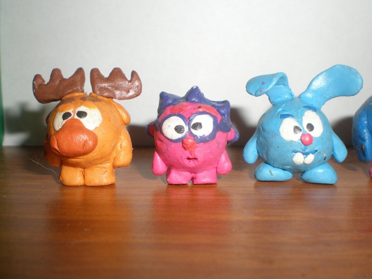 Пластилина фигурки для детей