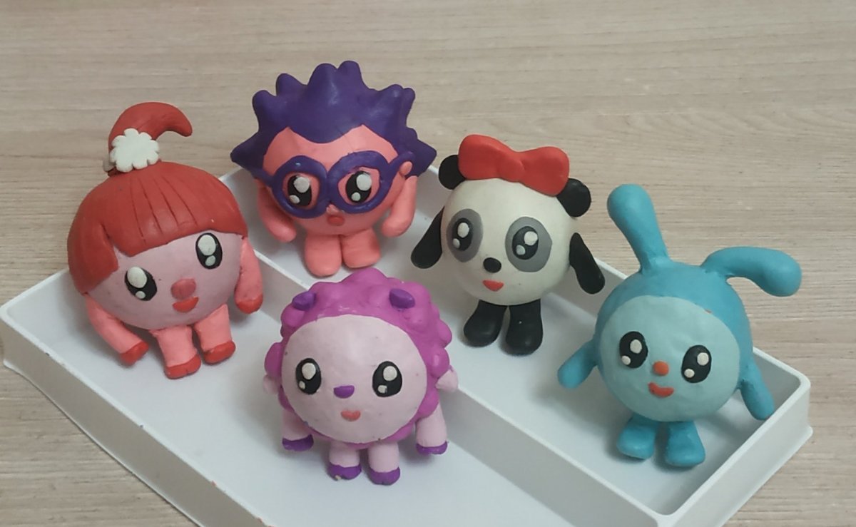 Малышарики лепка