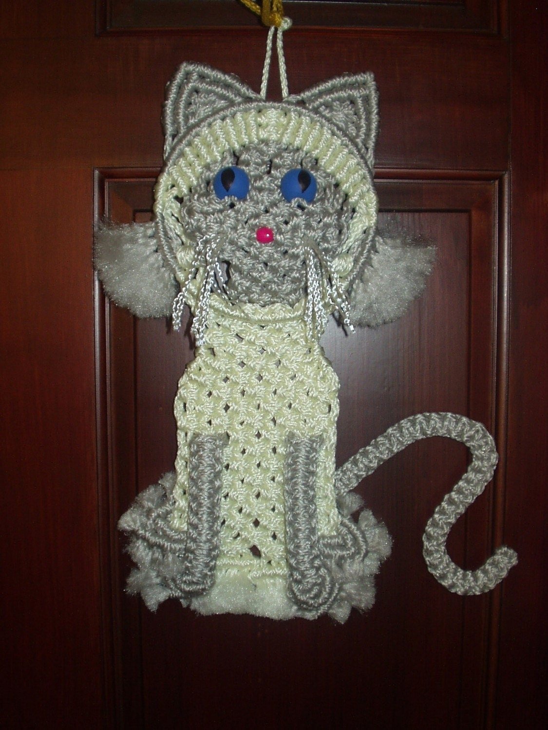 Кот из макраме