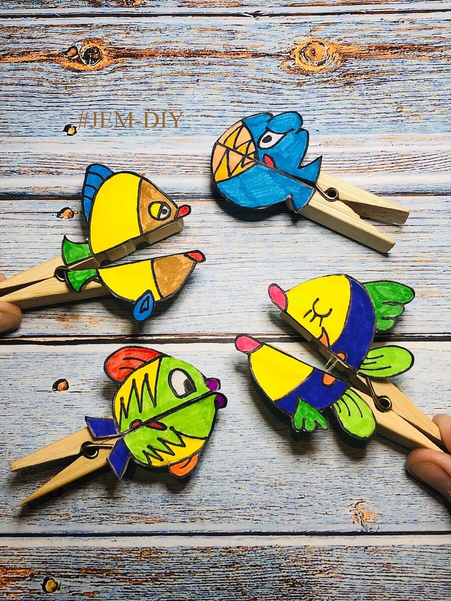 Поделки из деревянных прищепок