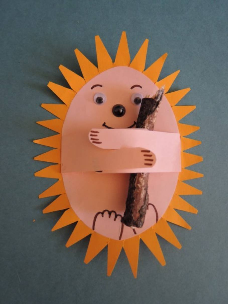 Ежик из бумаги