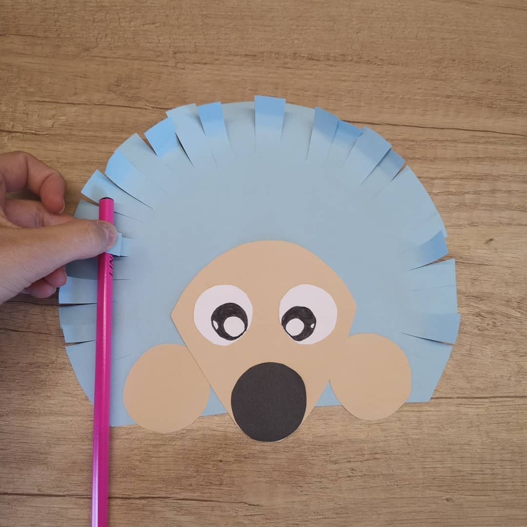 Ежик из бумаги