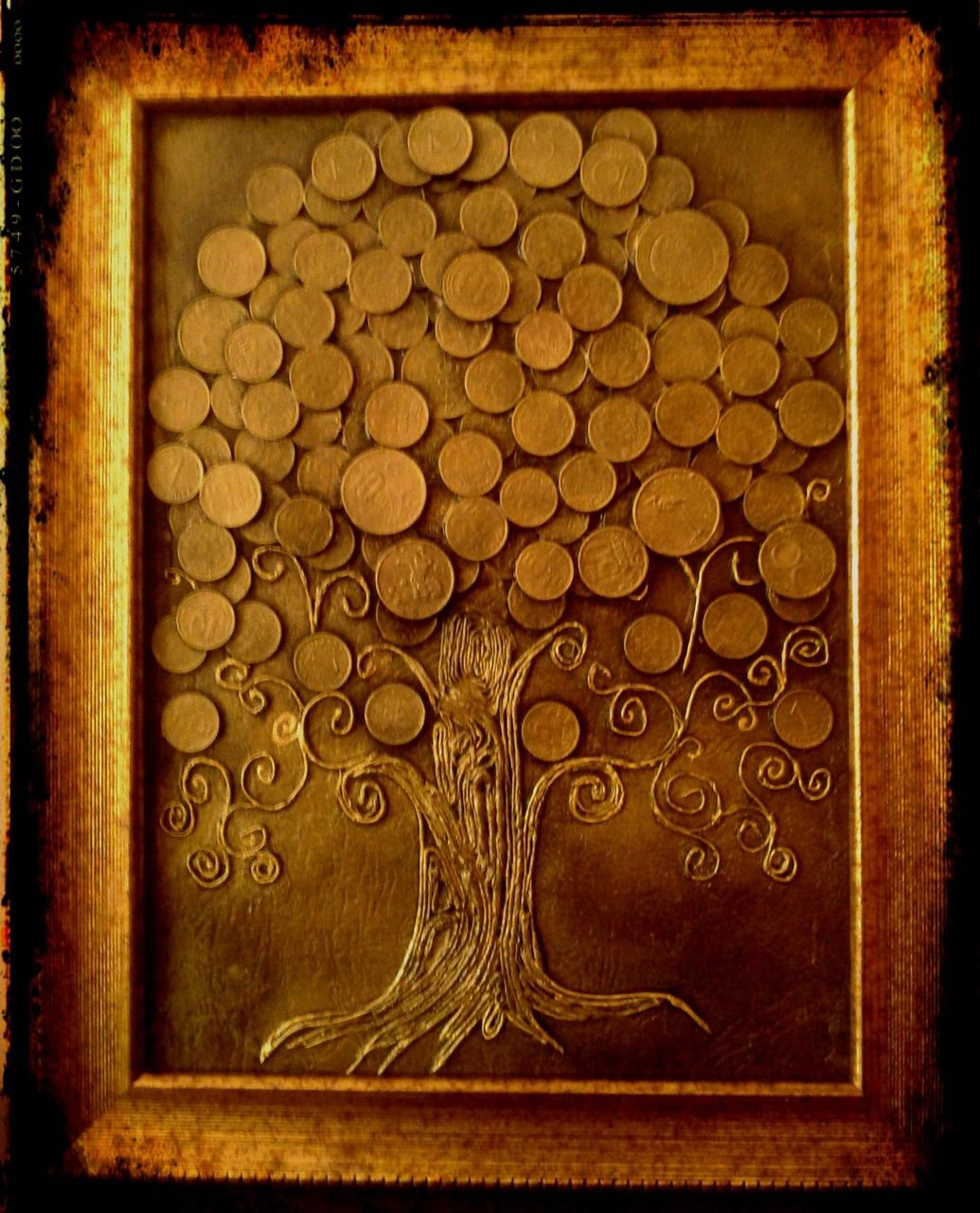 Денежное дерево из манет