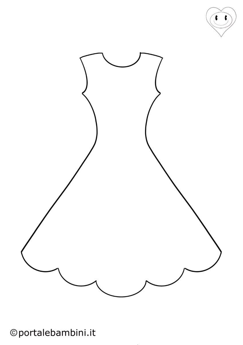 Раскраска платье