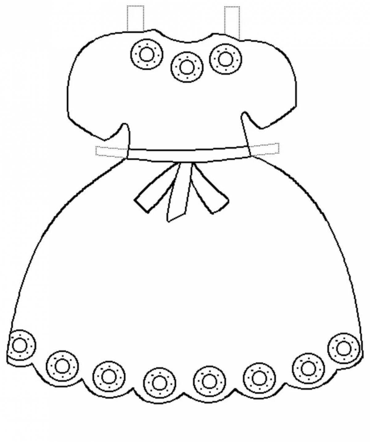 Платье трафареты для детей