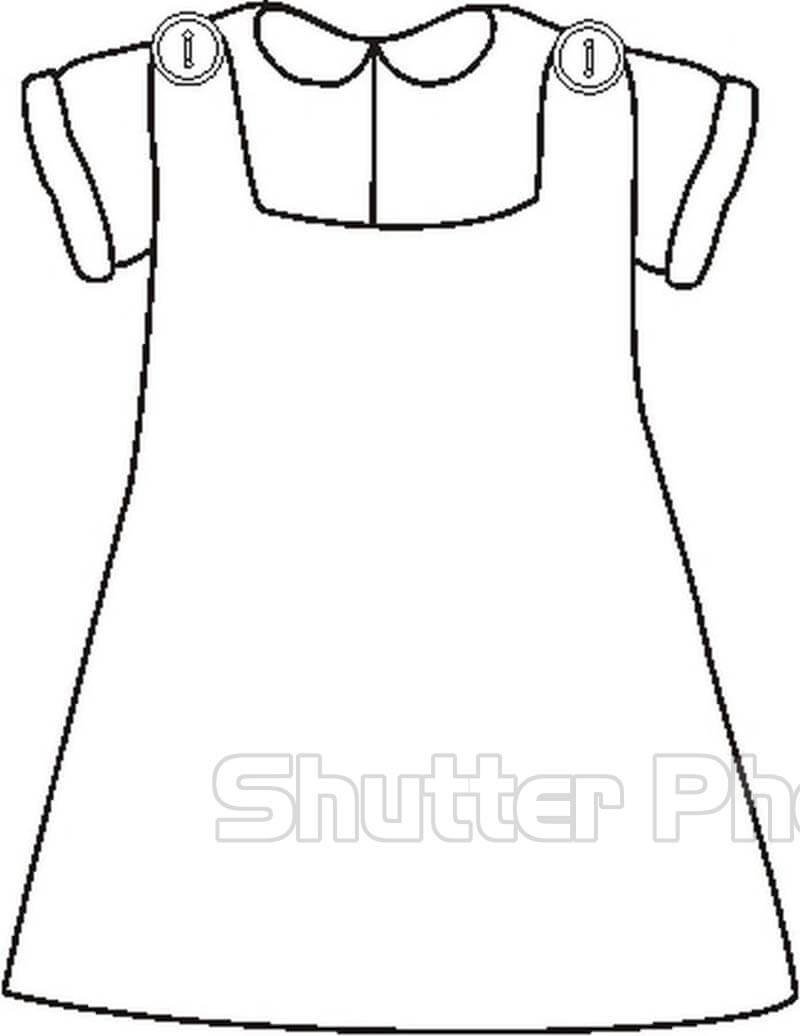 Раскраска платье