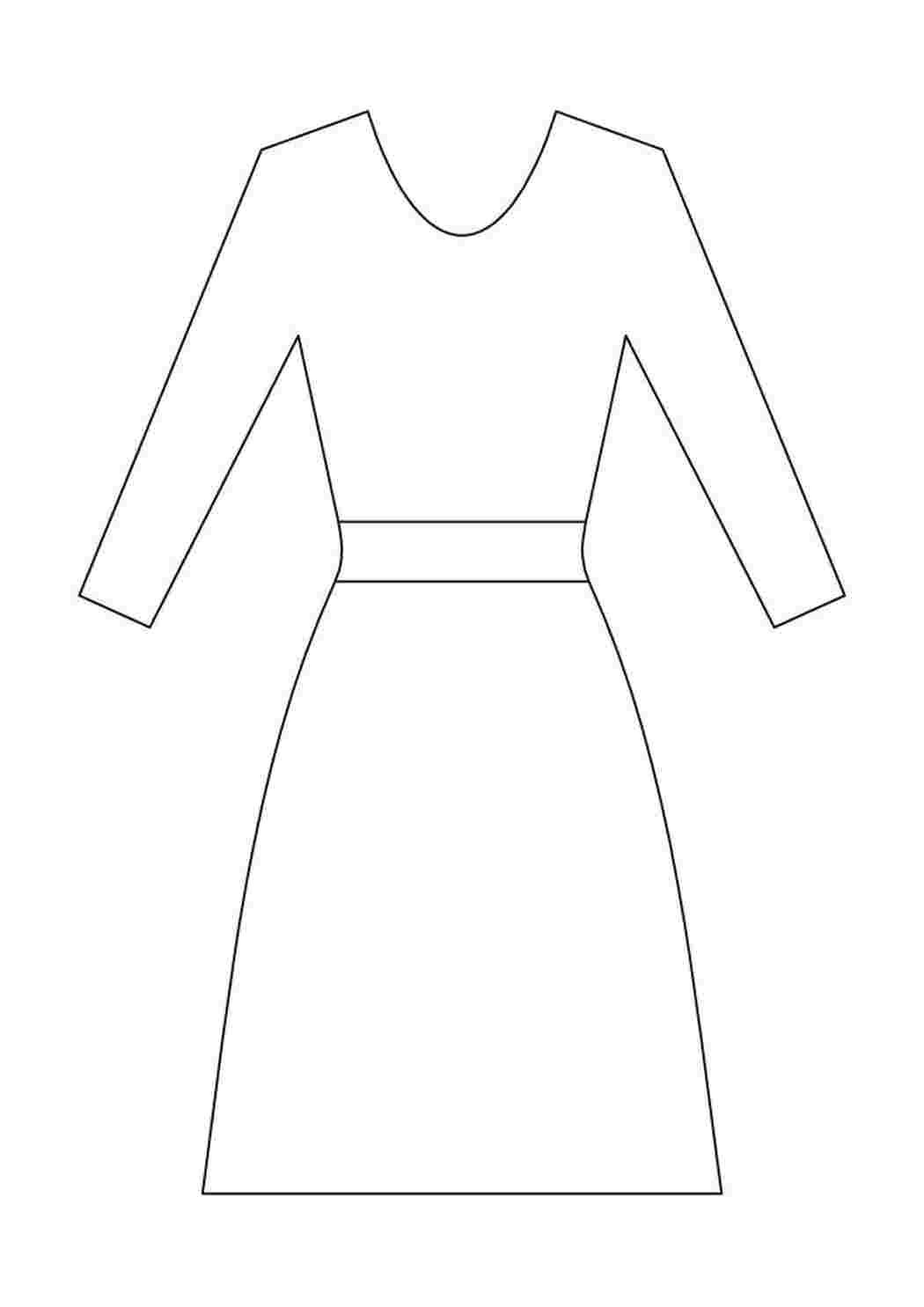 Платье трафареты для детей