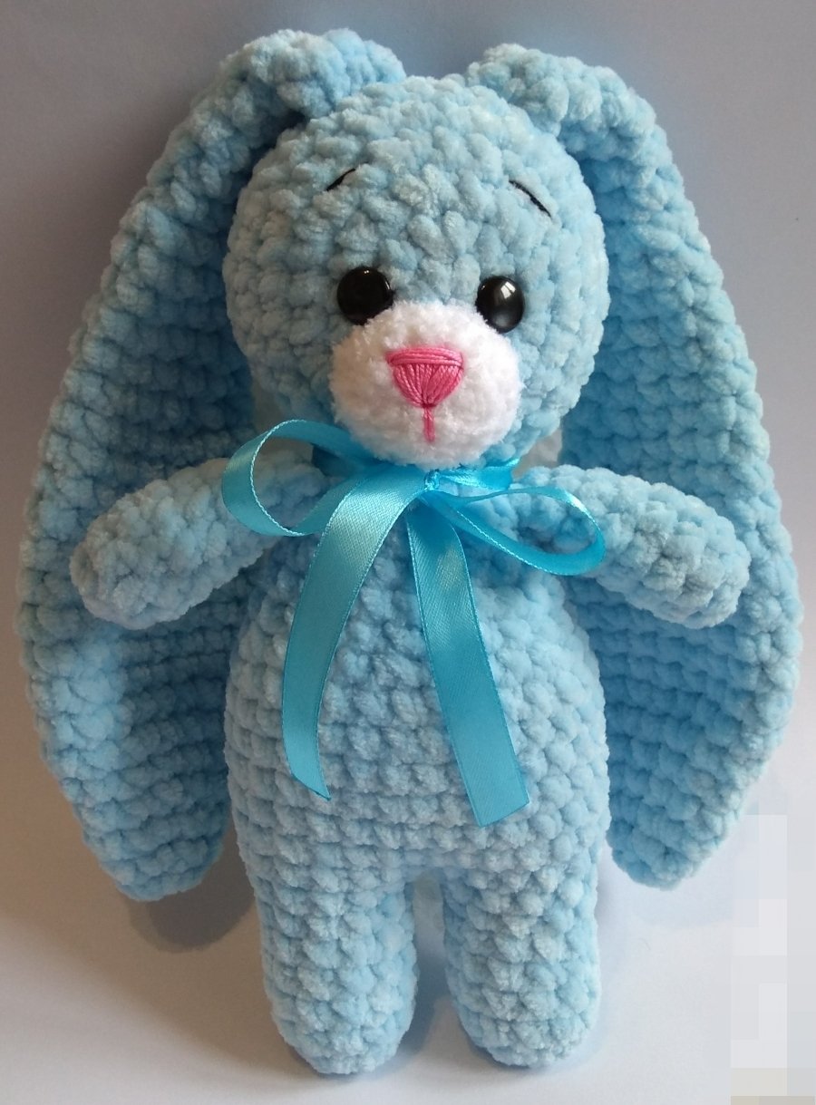 Зефирный Зайка амигуруми