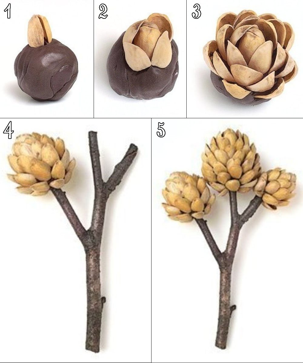 Поделки из скорлупы фисташек