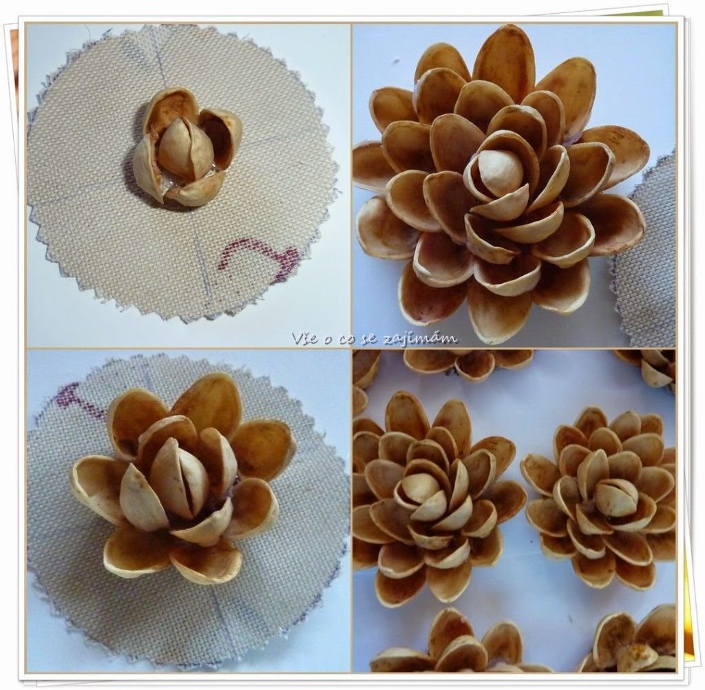 Поделки из фисташковой скорлупы