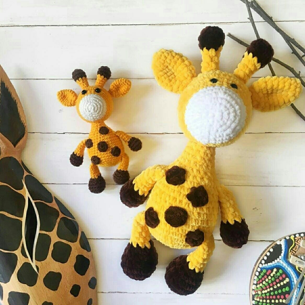 Игрушка Жираф крючком МК амигуруми