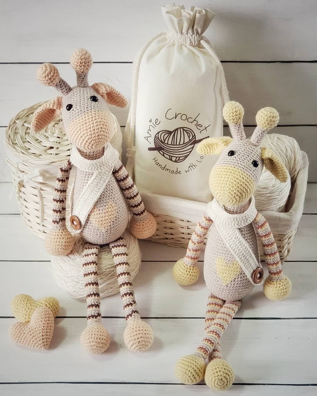 Жираф амигуруми крючком