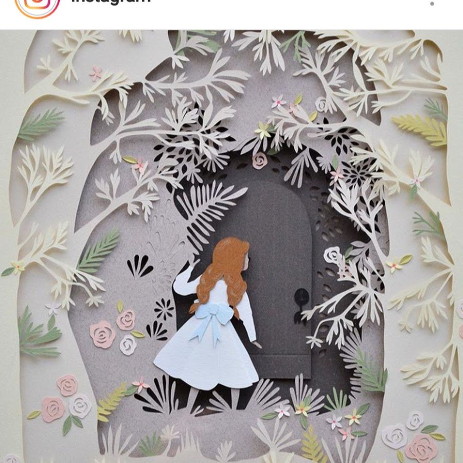 Открытка бумажный туннель