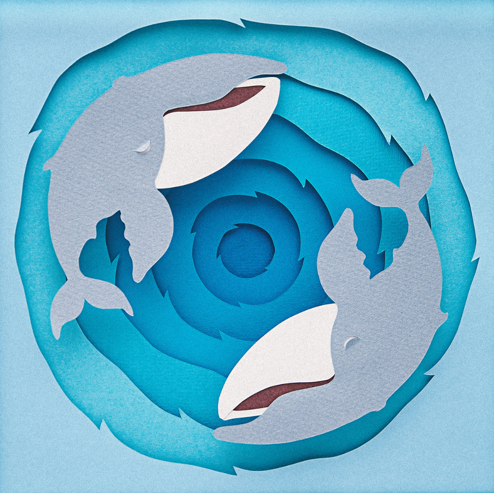 Многослойные картины из бумаги