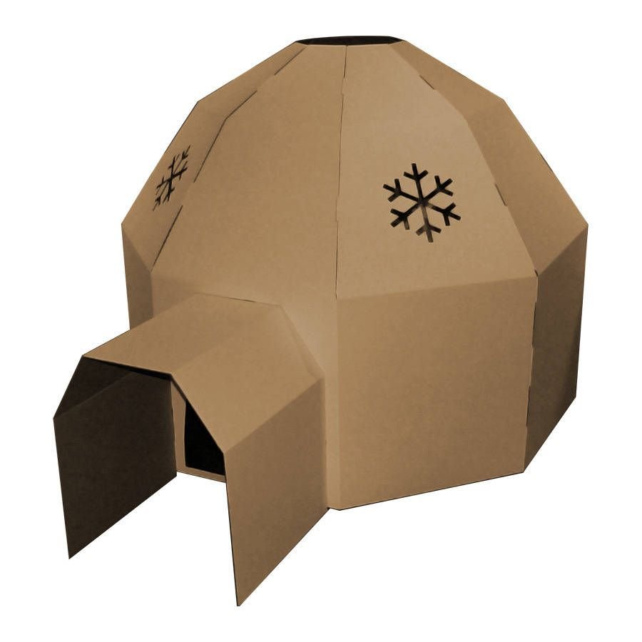 Иглу из картона