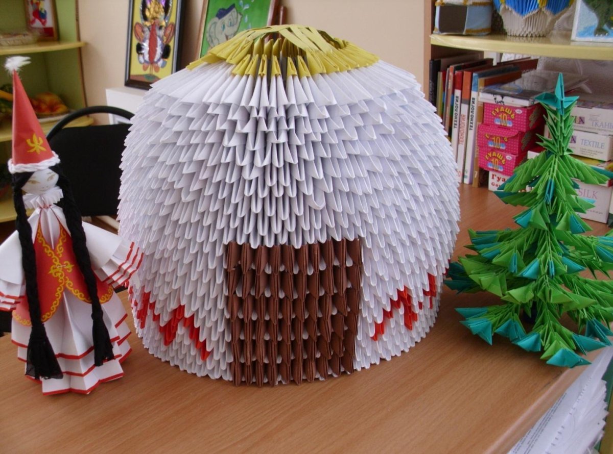 Юрта из бумаги