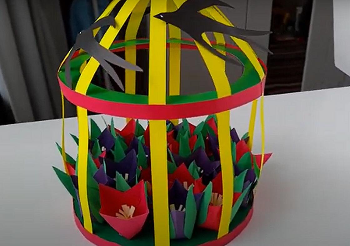 Юрта из бумаги