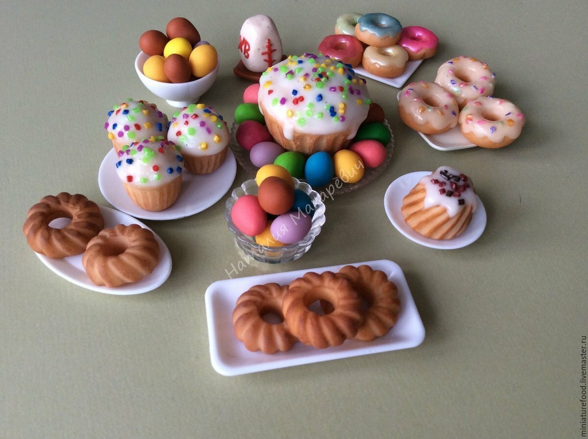 Сладости из пластилина для детей