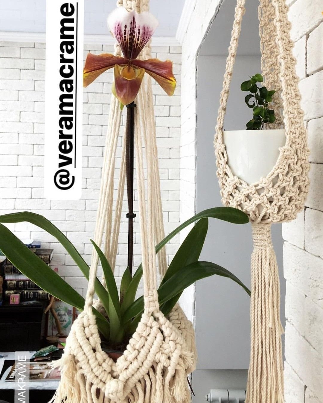 Макраме кашпо для цветов