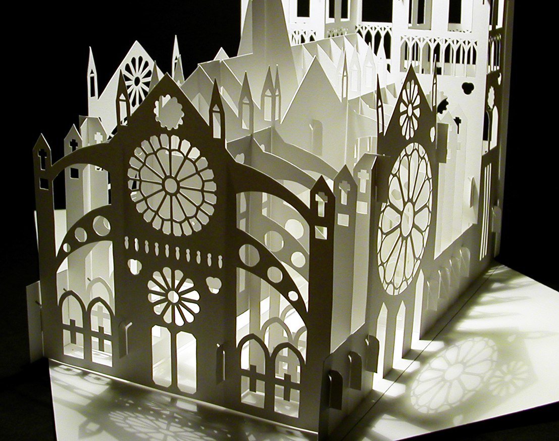 Нотр-дам-де-пари собор киригами