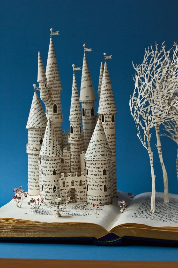 Объемный замок из бумаги