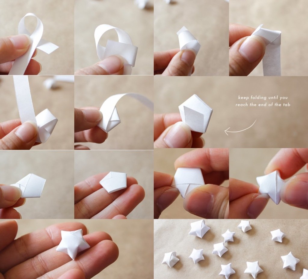 Объемная Звездочка из полоски бумаги