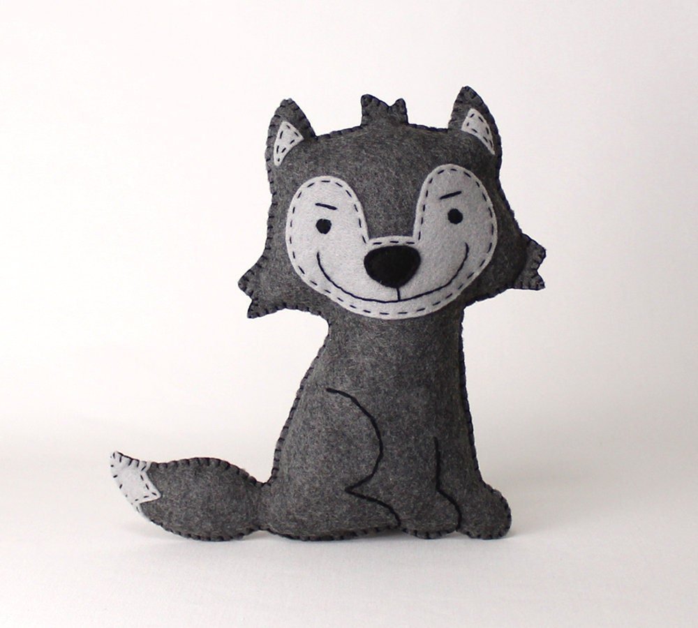 Волчонок из фетра