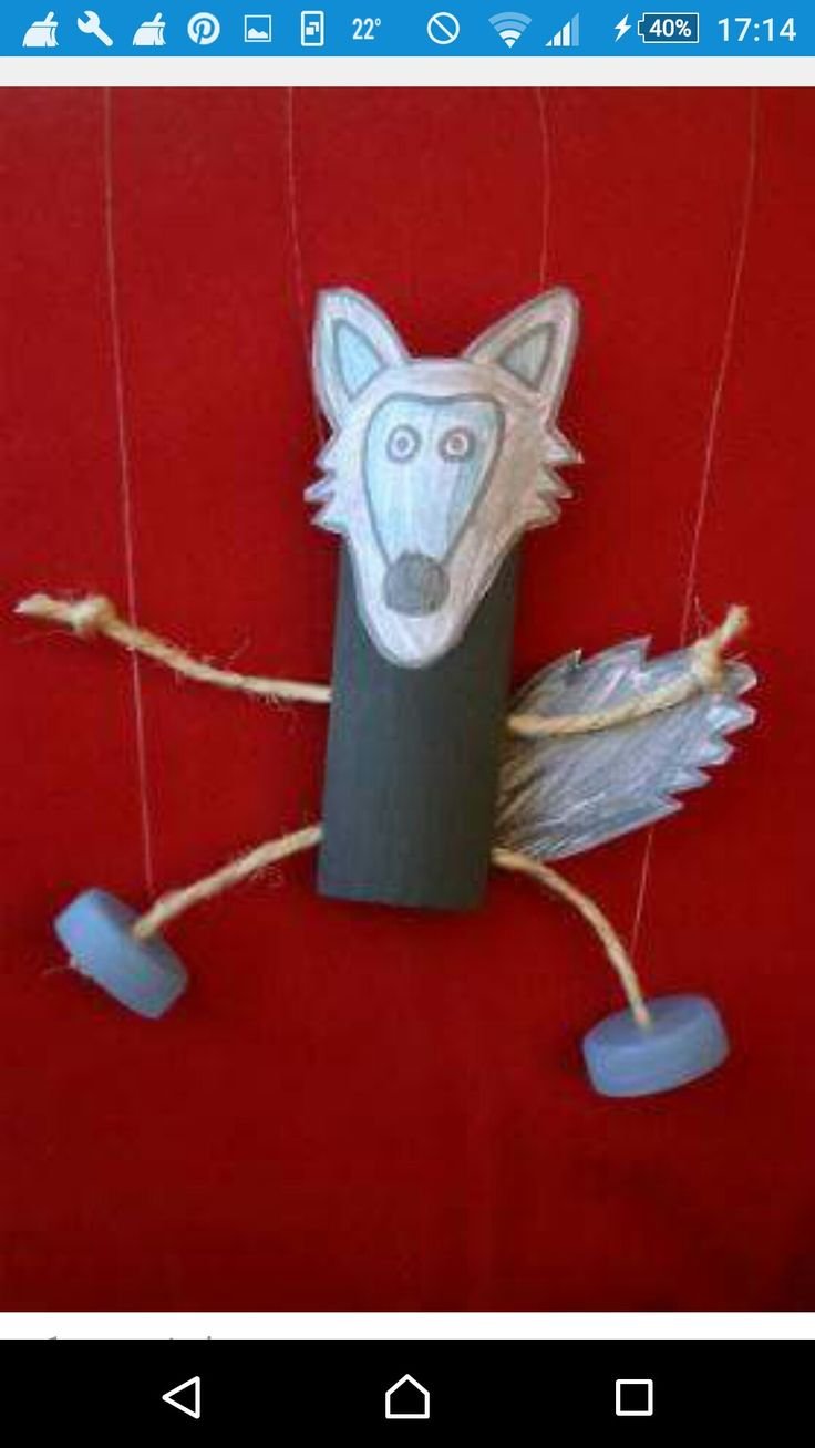 Поделка волк