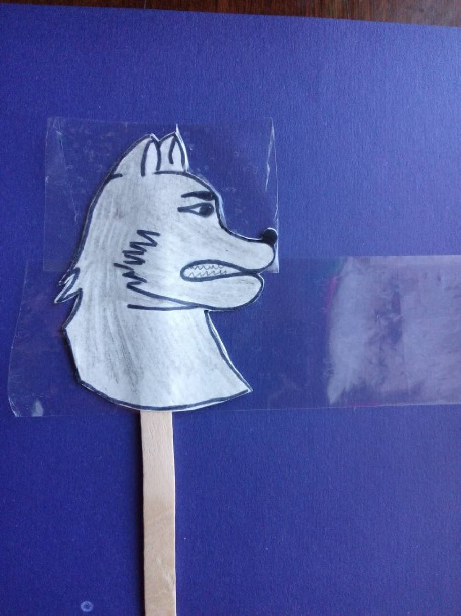 Аппликация волк и семеро козлят