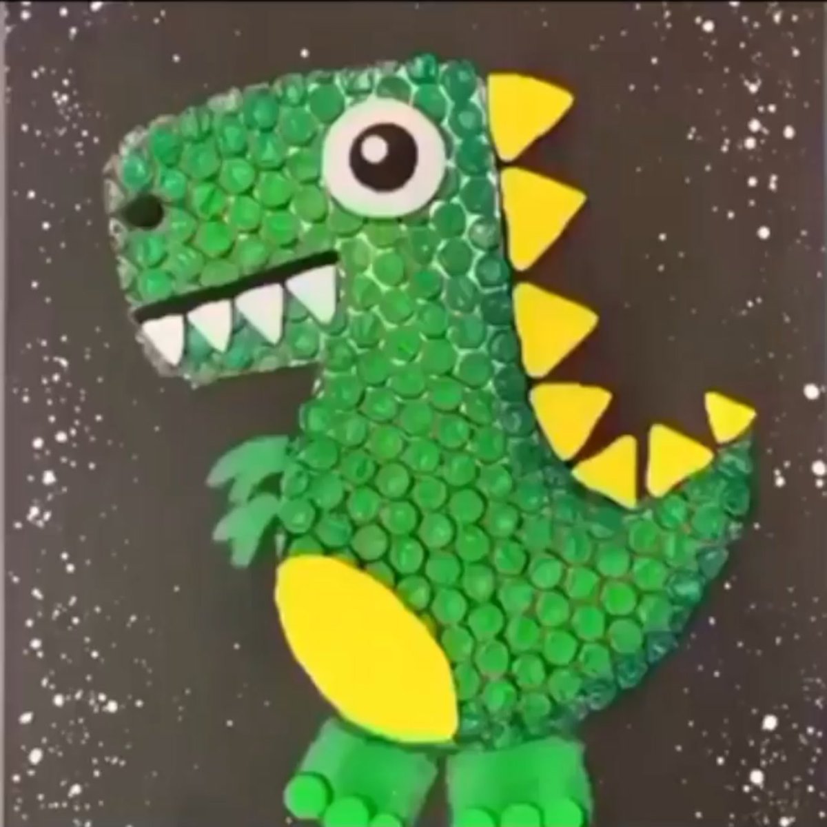 Аппликация Динозаврик