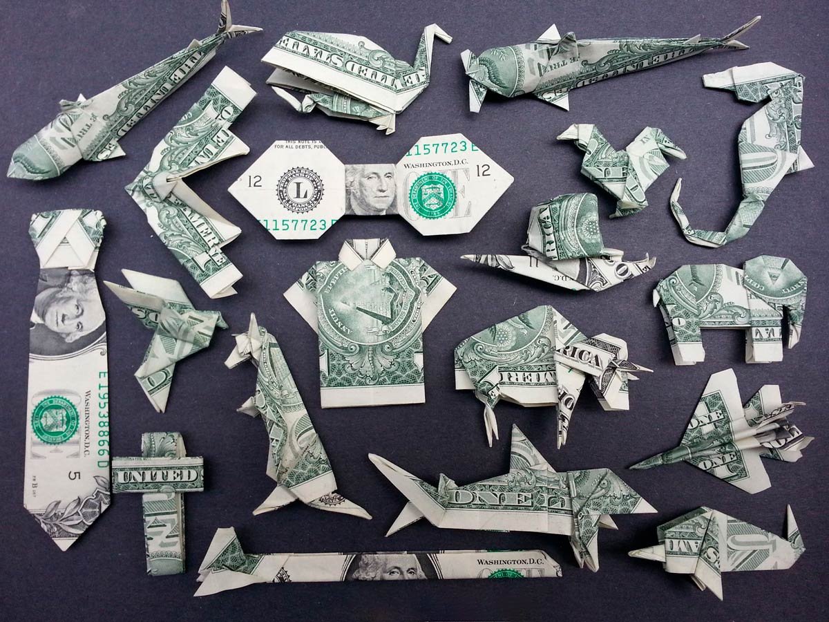 Оригами из банкнот