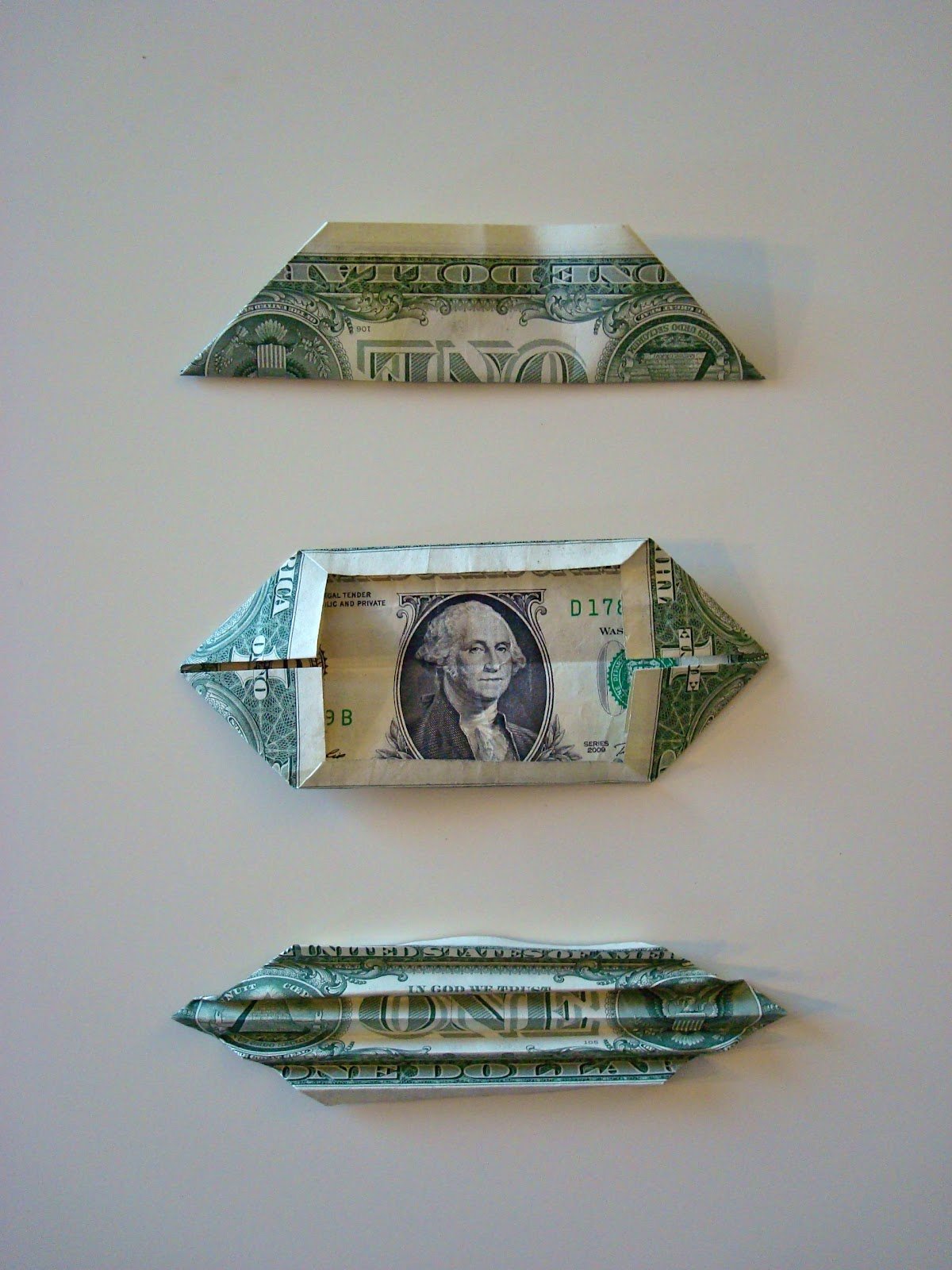 Оригами из денежных купюр