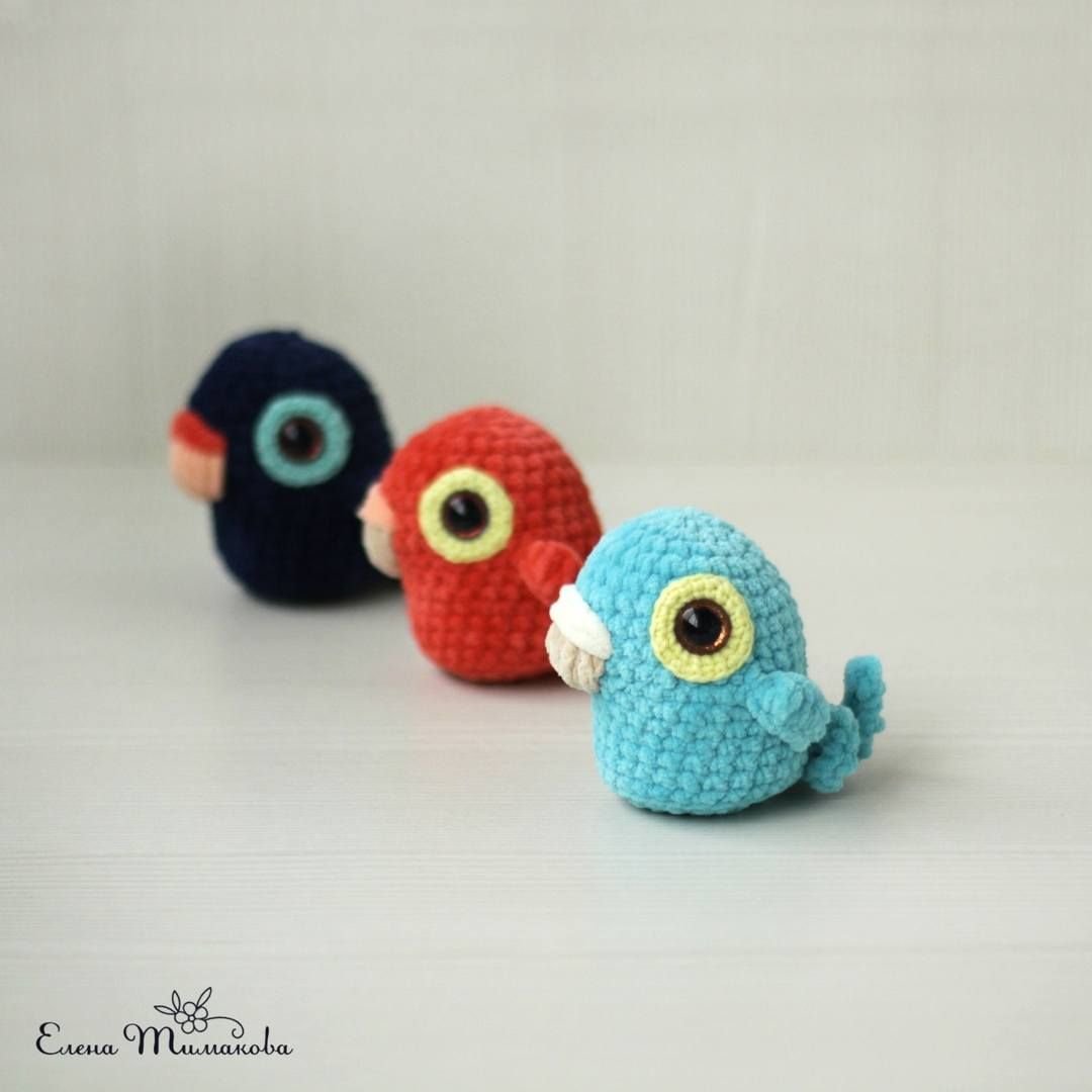 Вязание крючком амигуруми попугая